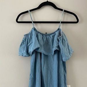 Denim mini dress